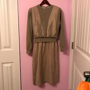 Vintage Ciao Ltd. Neiman Marcus Knit wool Dress Size 12